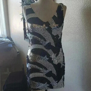 Sequin sparkle mini dresd